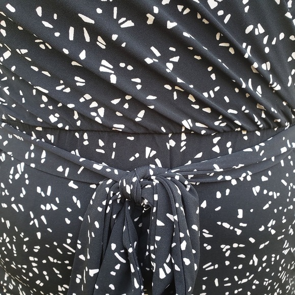 Kaileigh Stitch Fix Jullian Knit Short Sleeve Jumpsuit Size 2X • Black & Tan NWT - Picture 4 of 5